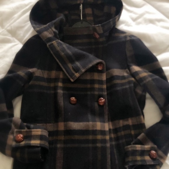 ZARA WOOL PEACOAT JACKET - Picture 1 of 3